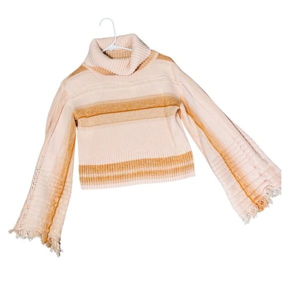 FREE PEOPLE Close To Me Bell Sleeve Turtleneck Sweater - Picture 3 of 9